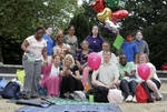Picture of a large group of Enfield Mencap service users and carers